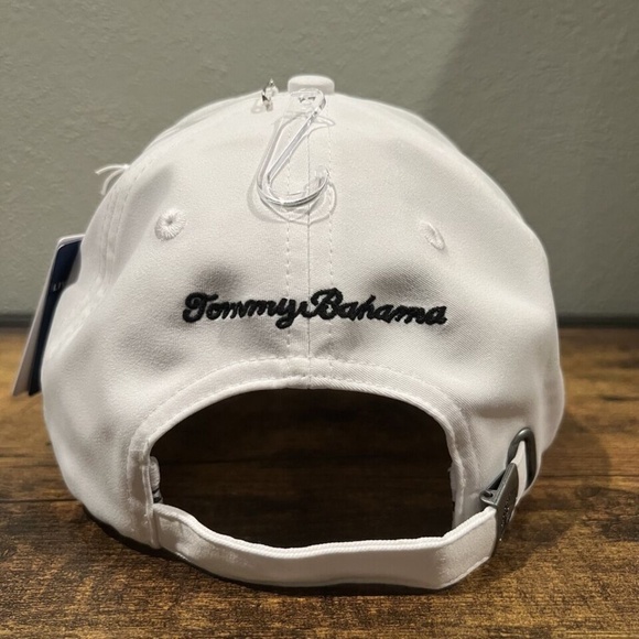 TOMMY BAHAMA “Tip Your Cap” Embroidered Marlin Hat Mens White Adjustable NWT - Picture 5 of 8